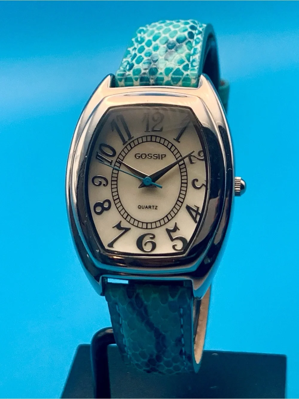 GOSSIP Women’s Wristwatch MOP Dial  Japan Movt Leather Strap Working New Battery